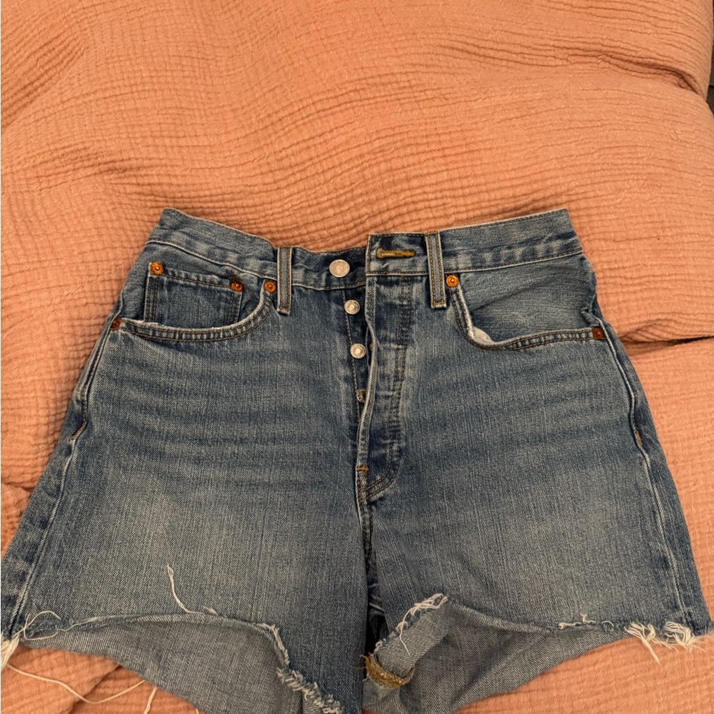 Re/done denim high waist shorts sz 24